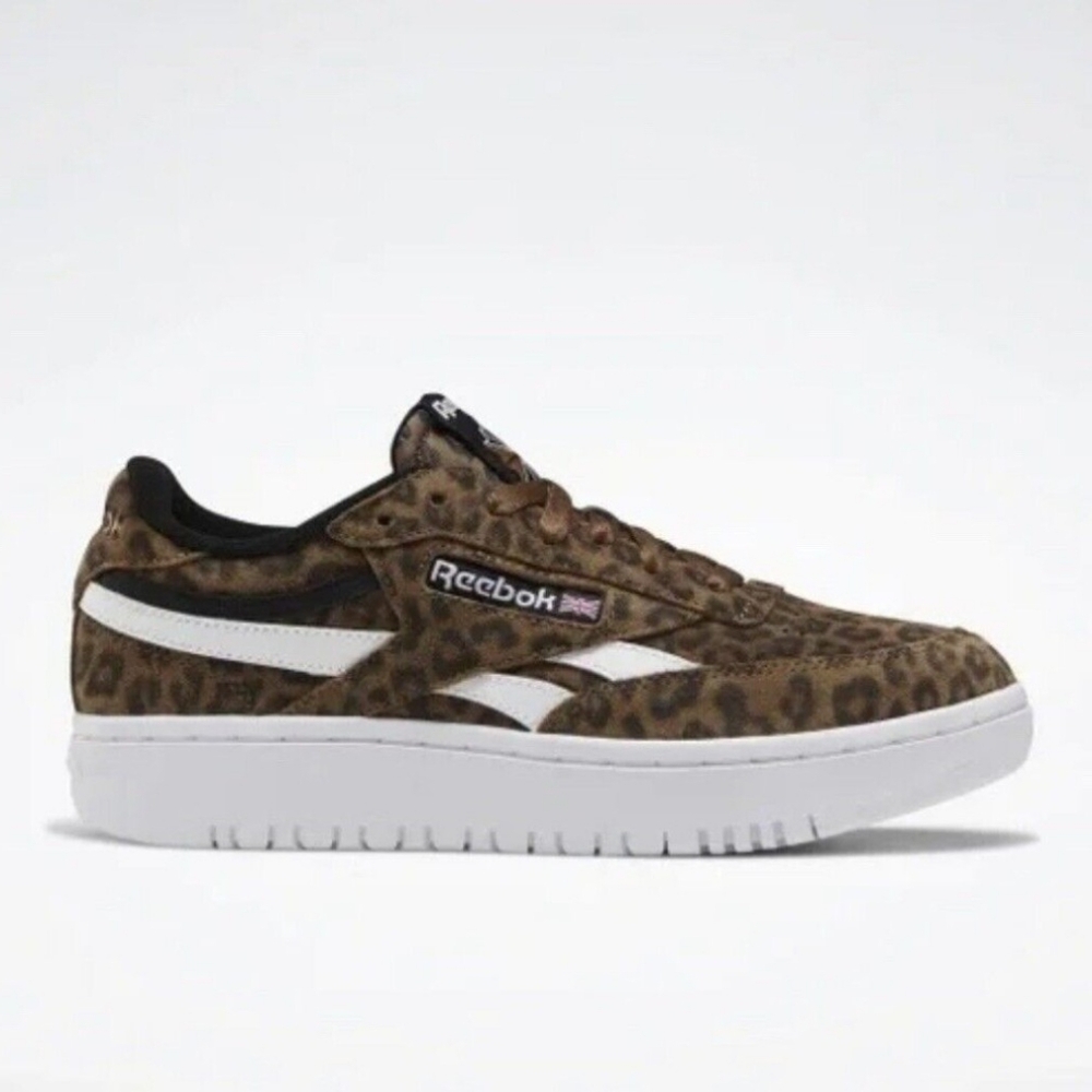 Womens size 11 Reebok Club C Leopard Print Shoe